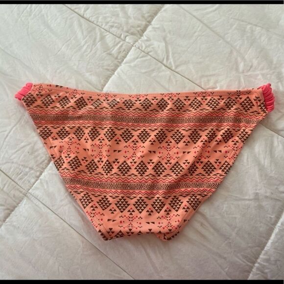 Hula Honey Neon Orange and Pink Swim Bottoms - Picture 3 of 7